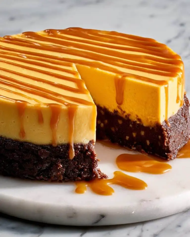 Brownie Bottom Pumpkin Cheesecake Recipe