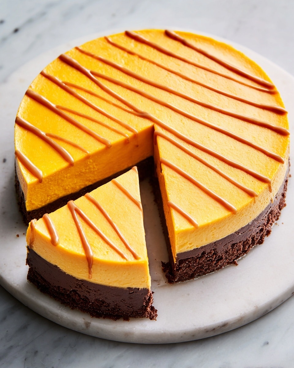 Brownie Bottom Pumpkin Cheesecake Recipe - Recipe Image