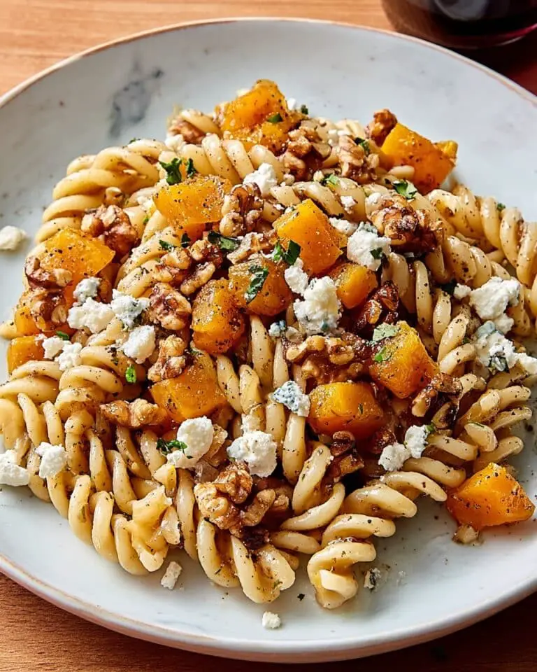 Roasted Butternut Squash Pasta with Gorgonzola and Walnuts Recipe