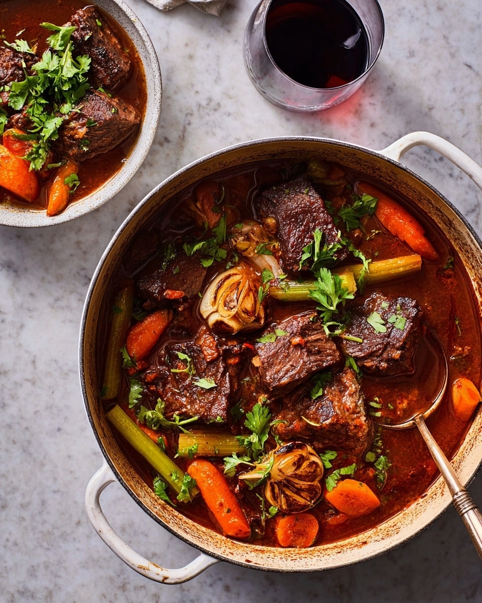 Braised Short Ribs with 40 Cloves of Garlic Recipe - Recipe Image