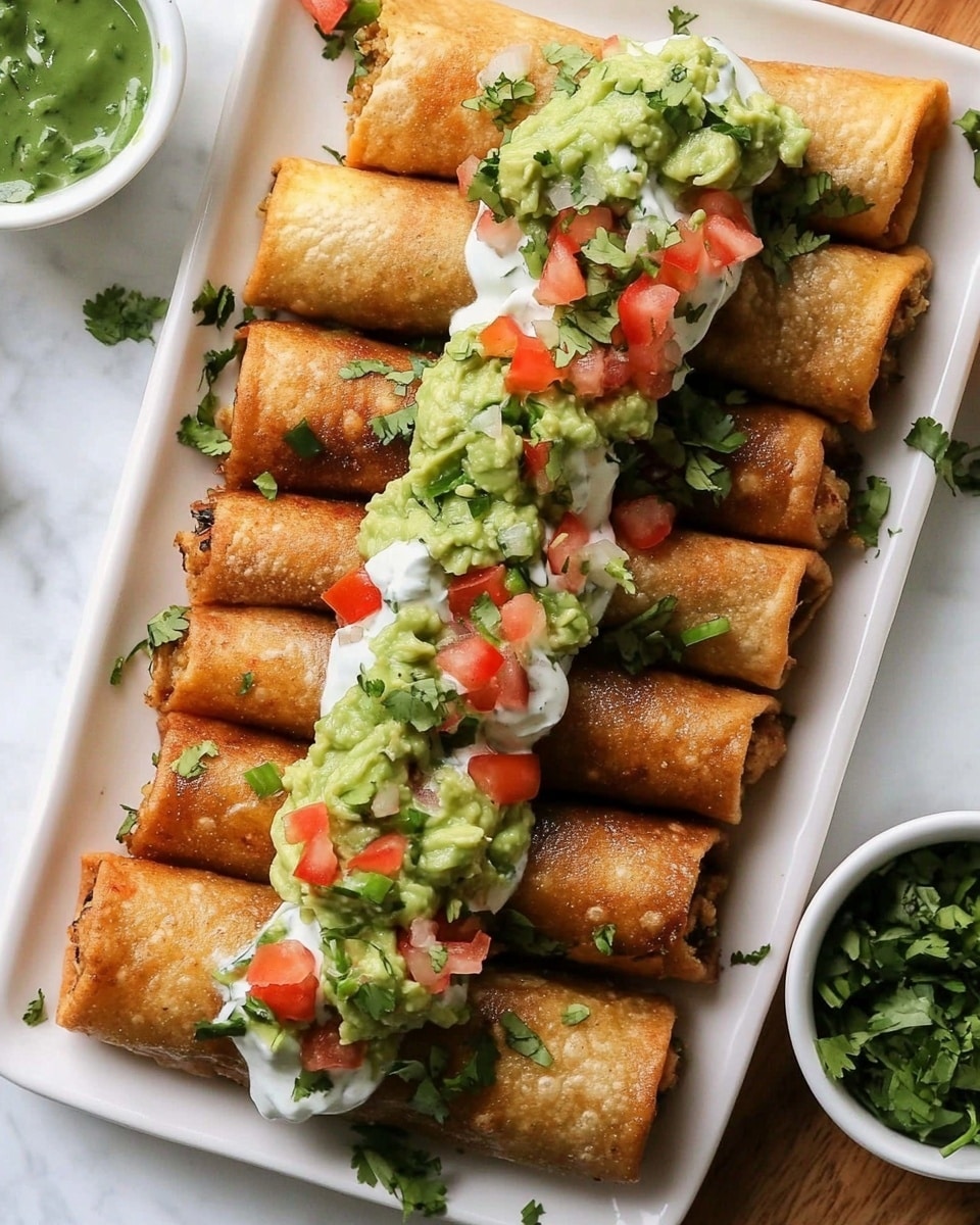 Cheesy Beef Baked Taquitos Recipe - Recipe Image