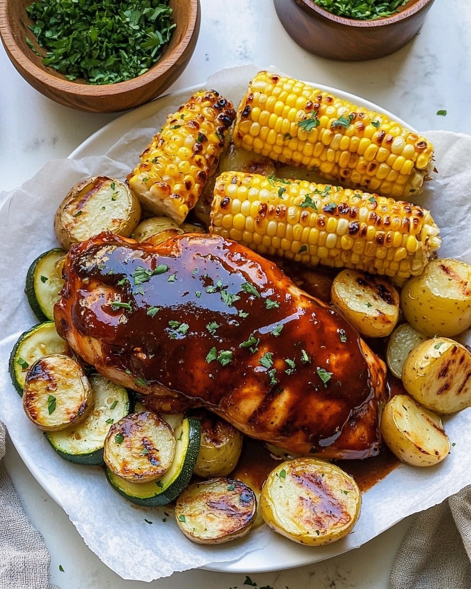 BBQ Chicken Sheet Pan Meal Recipe - Recipe Image