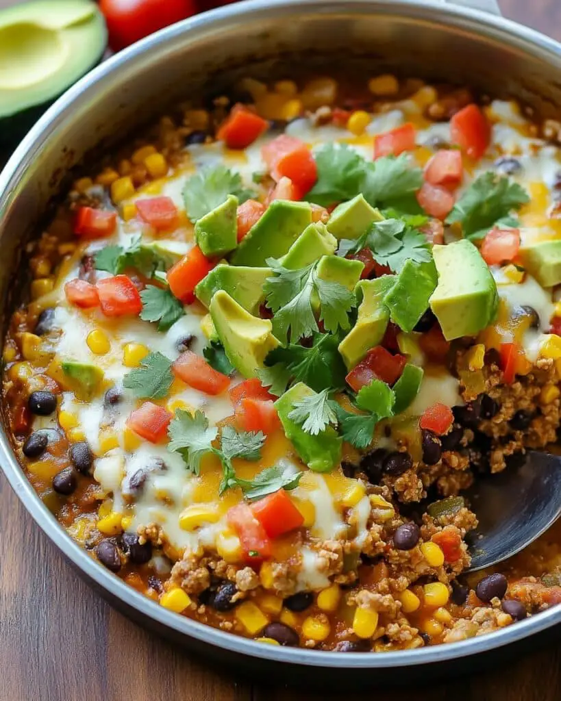 Mexican Beef and Rice Skillet Recipe