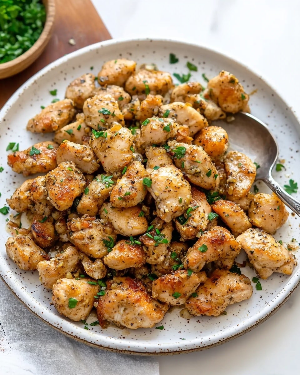Garlic Butter Chicken Bites Recipe - Recipe Image