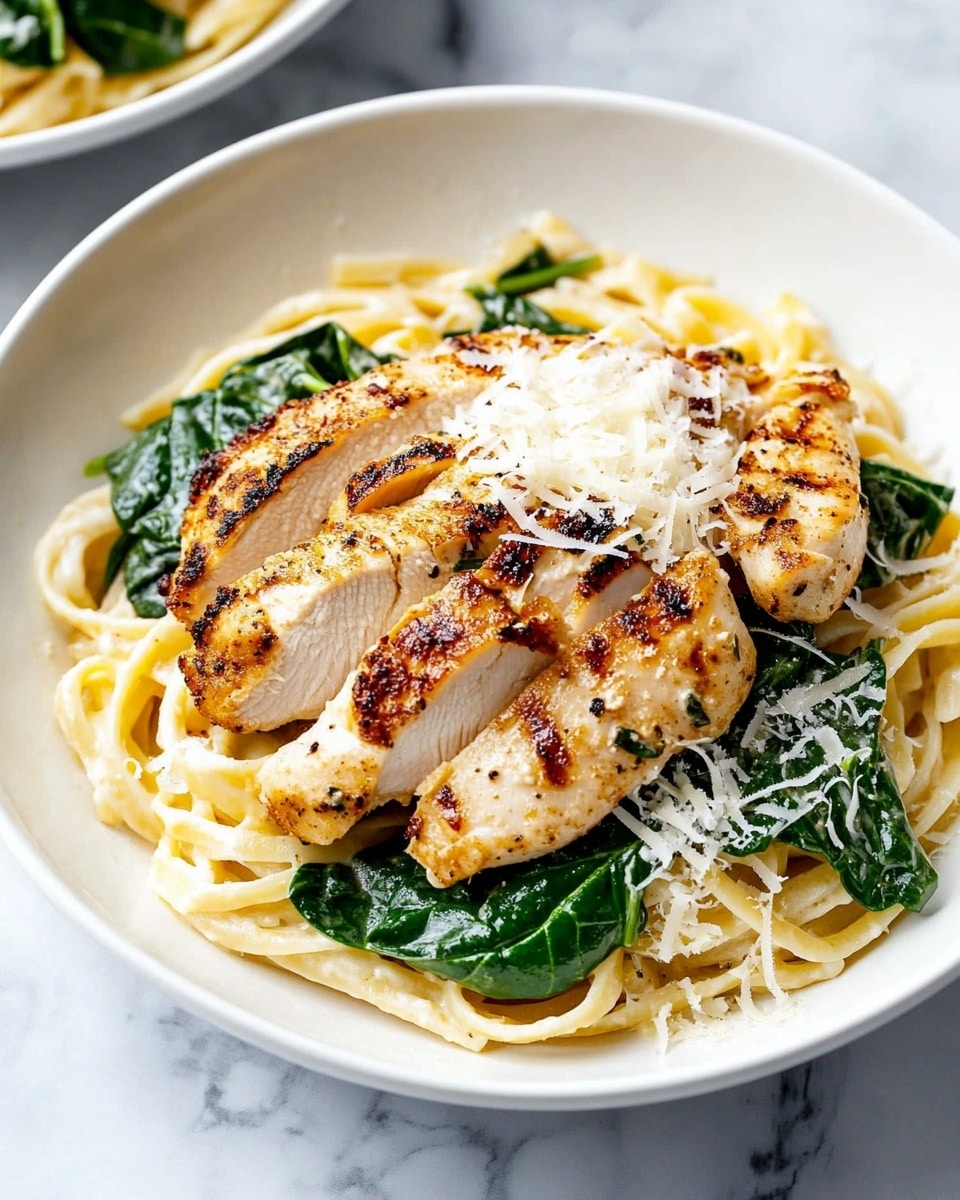 Creamy Chicken Florentine Pasta Recipe - Recipe Image