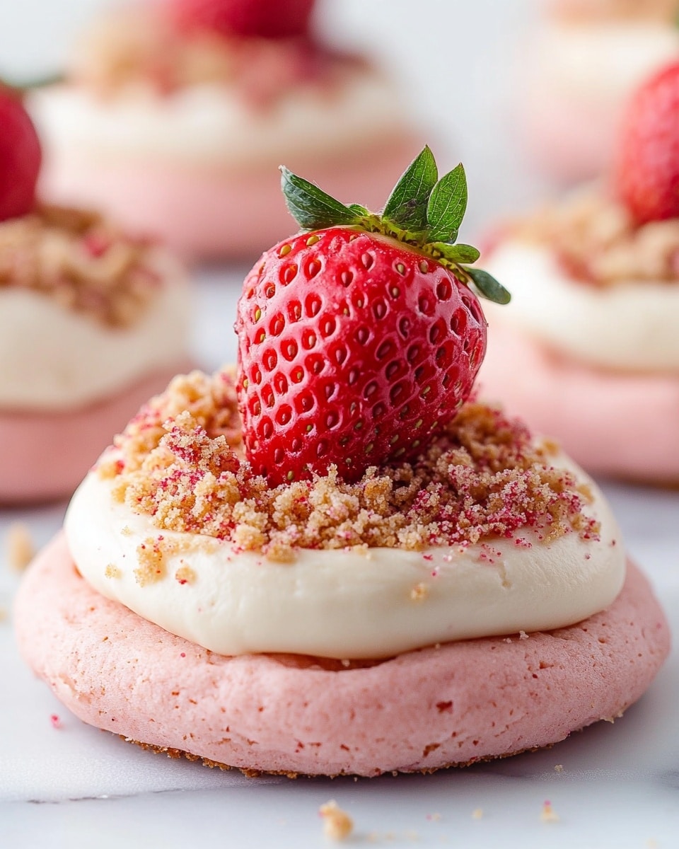 Easy Strawberry Crunch Cookies Recipe - Recipe Image