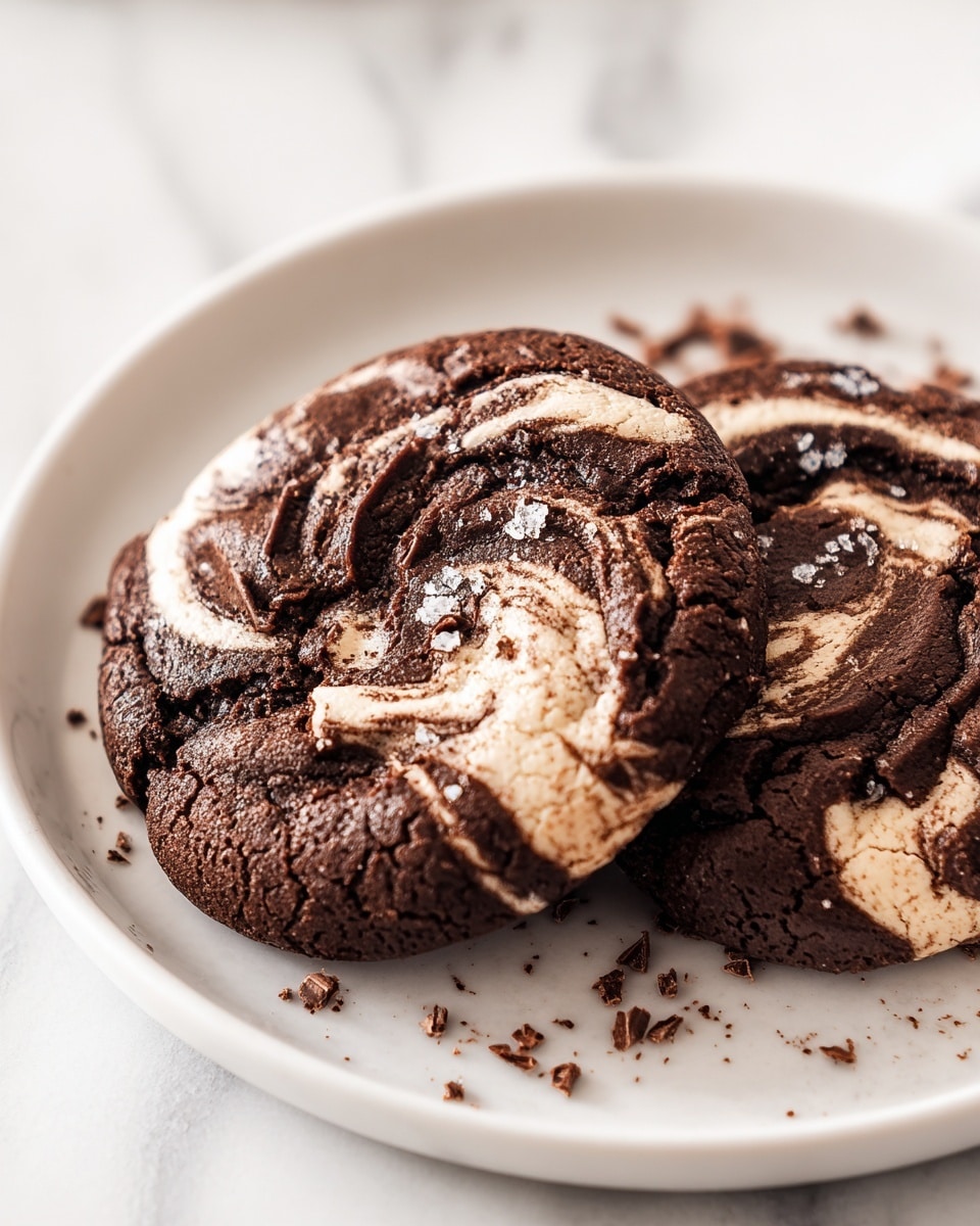 Chocolate Marshmallow Swirl Cookies Recipe - Recipe Image
