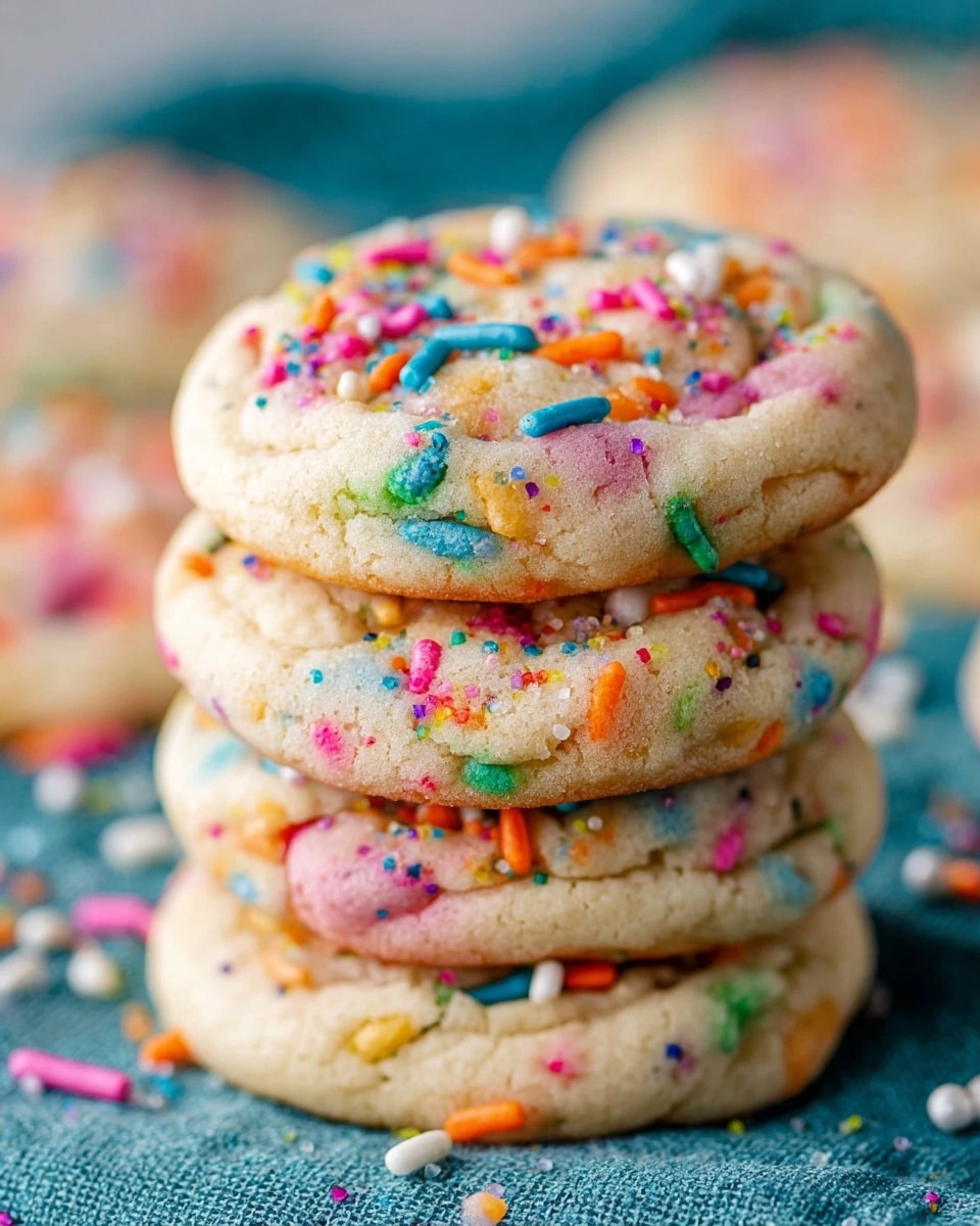 Drop Style Sprinkle Sugar Cookies Recipe - Recipe Image