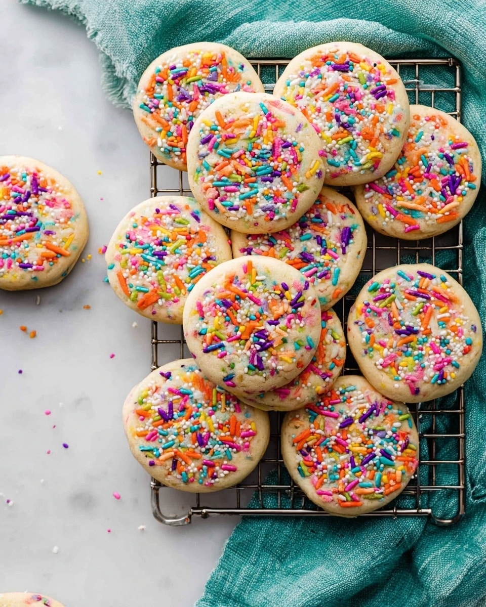 Drop Style Sprinkle Sugar Cookies Recipe - Recipe Image
