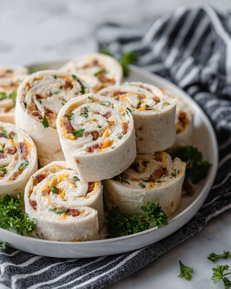Chicken Bacon Ranch Pinwheels Recipe - Recipe Image