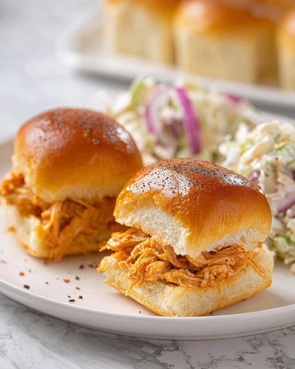 Buffalo Chicken Sliders Recipe - Recipe Image