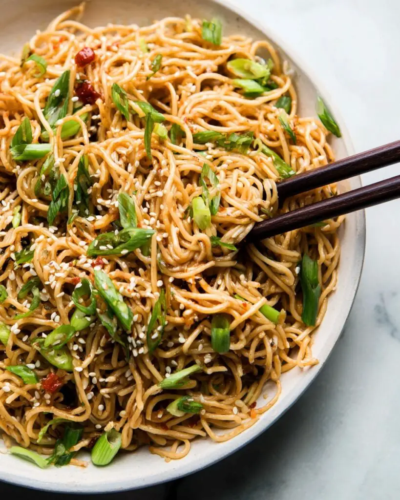 Sesame Garlic Ramen Noodles Recipe