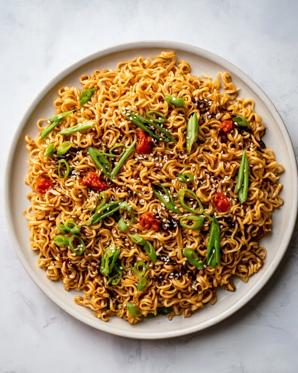 Sesame Garlic Ramen Noodles Recipe - Recipe Image