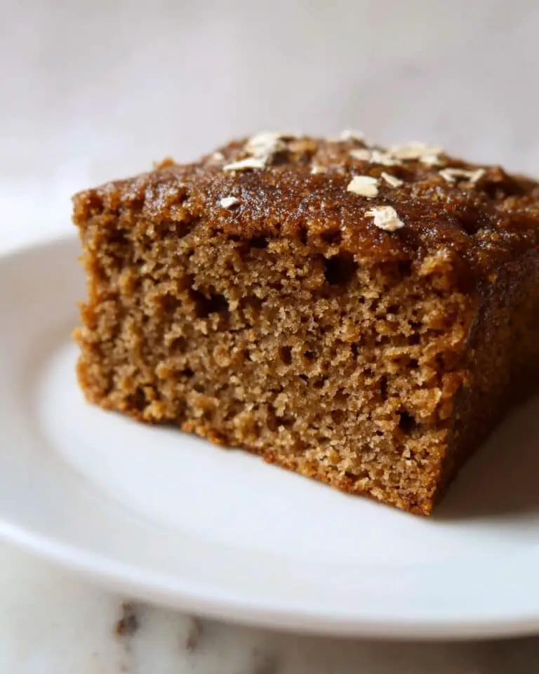 Healthy Breakfast Oatmeal Apple Cake Recipe