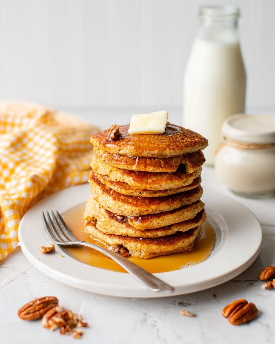 Blender Oatmeal Pumpkin Pancakes Recipe - Recipe Image