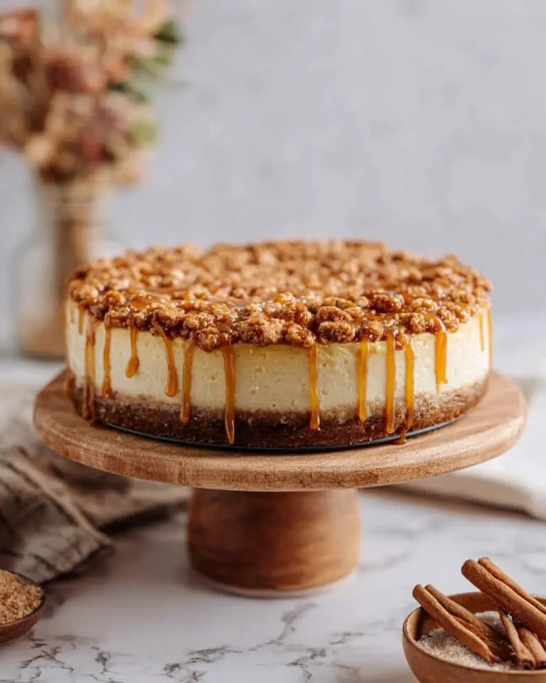Apple Crisp Cheesecake Recipe