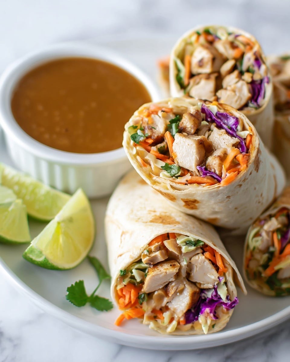 Peanut Chicken Wraps Recipe - Recipe Image