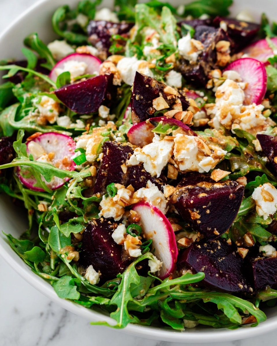 Roasted Beet Salad with Goat Cheese and Pistachios Recipe - Recipe Image
