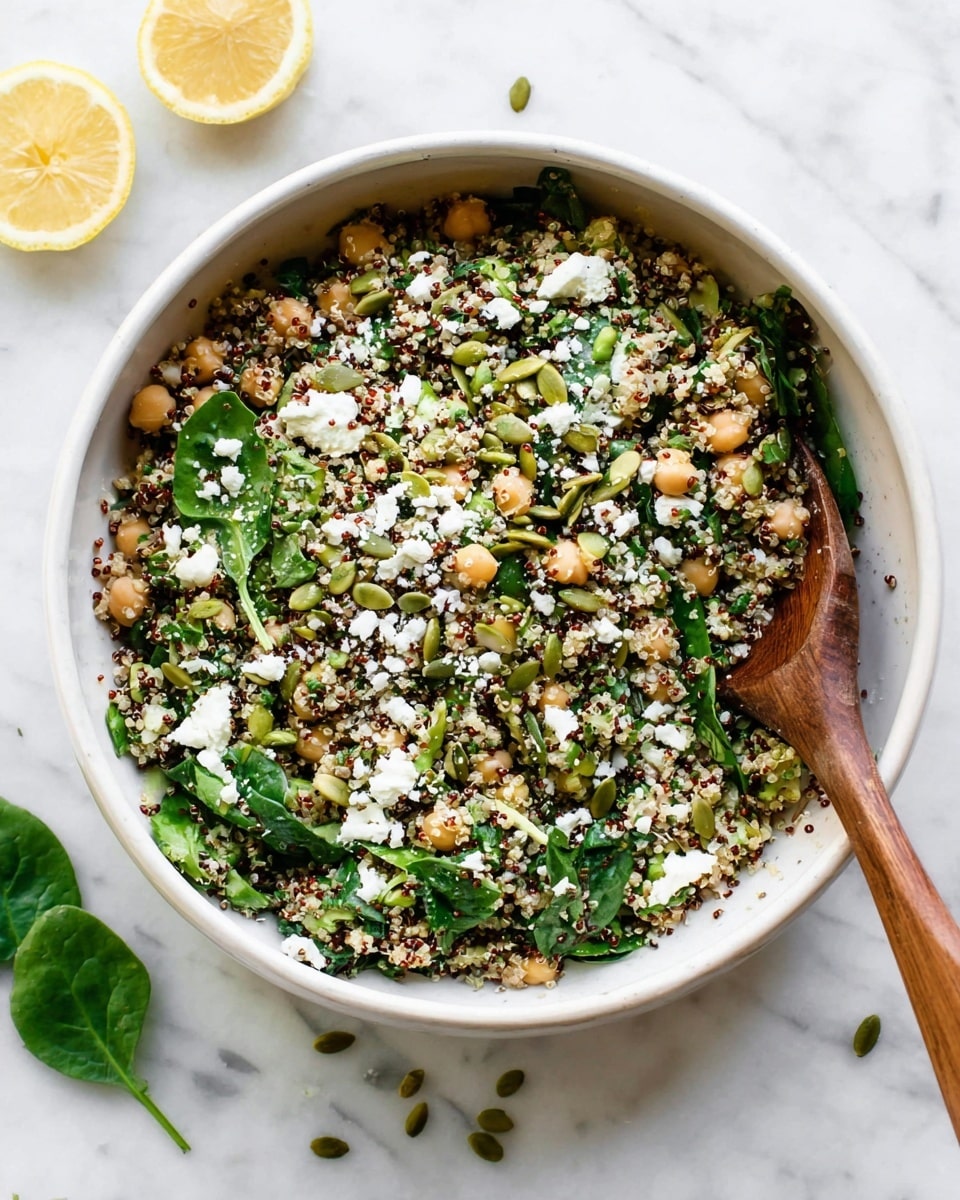 Herbed Quinoa & Chickpea Salad with Lemon Recipe - Recipe Image