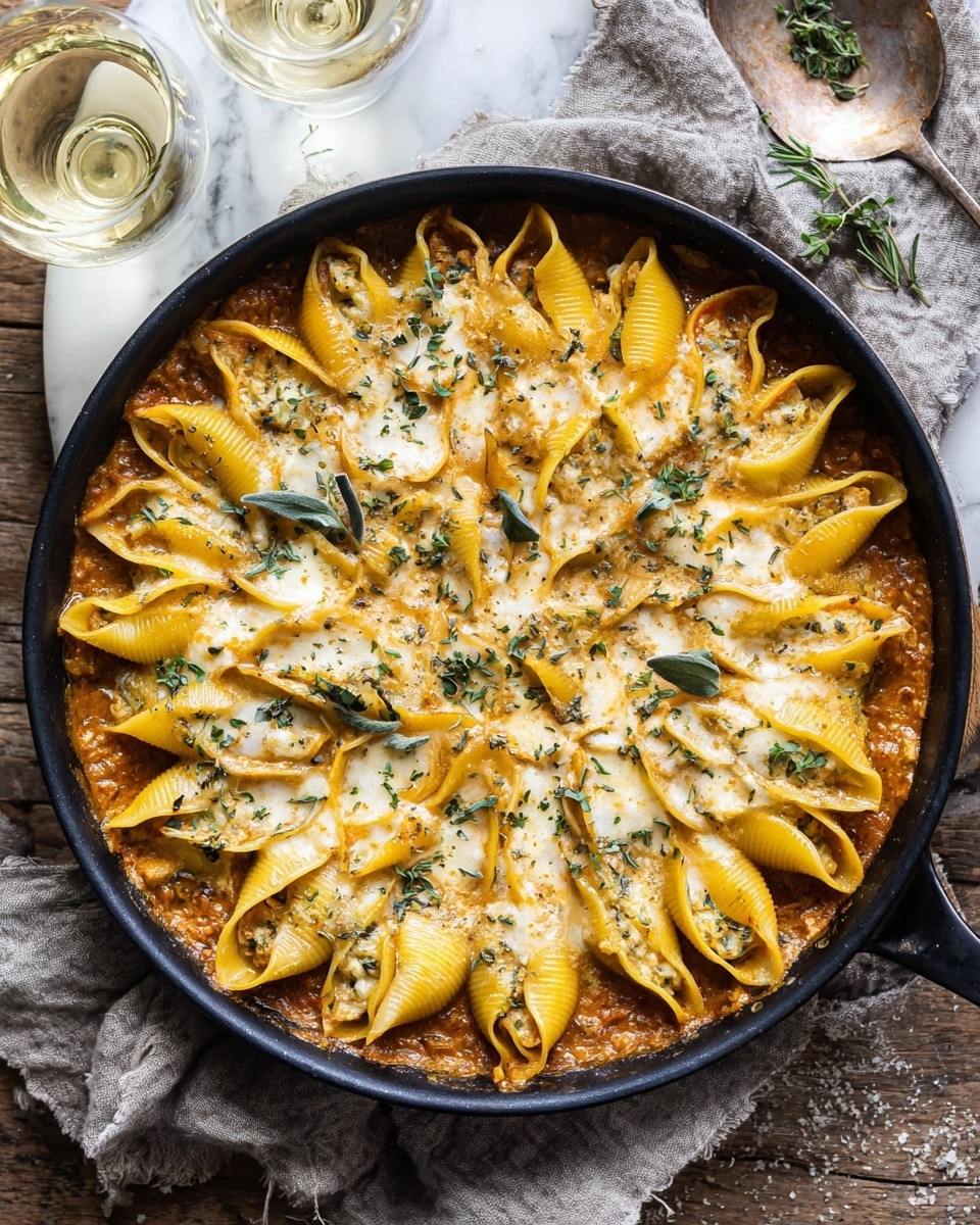 Spicy Pumpkin and Pesto Cheese Stuffed Shells Recipe - Recipe Image