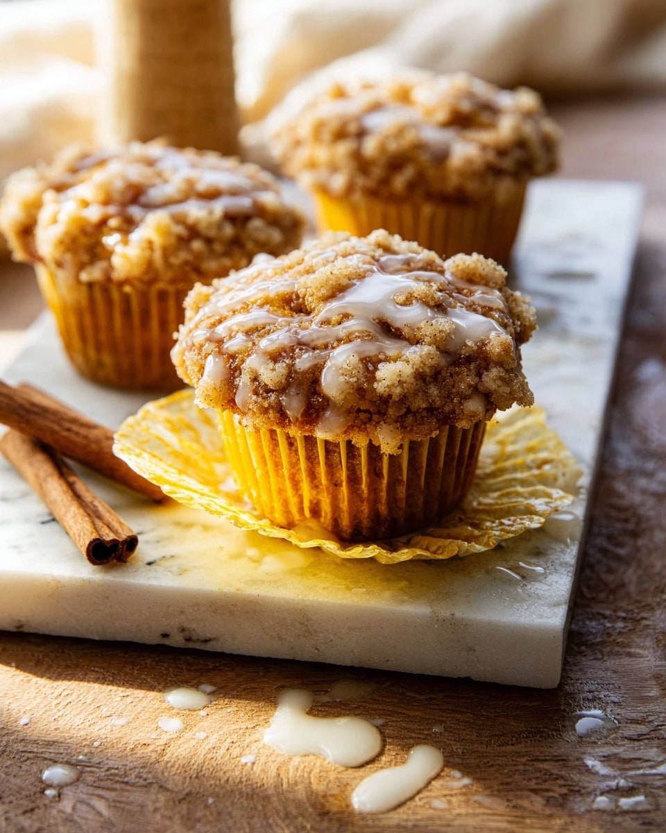 Pumpkin Coffee Cake Muffins with Cinnamon Honey Butter Recipe - Recipe Image
