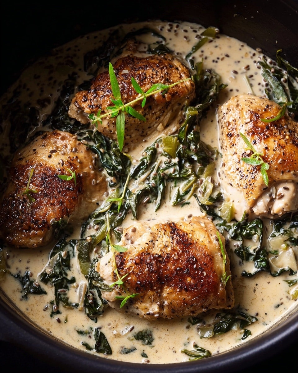 Slow Cooker French Wine and Mustard Chicken Recipe - Recipe Image