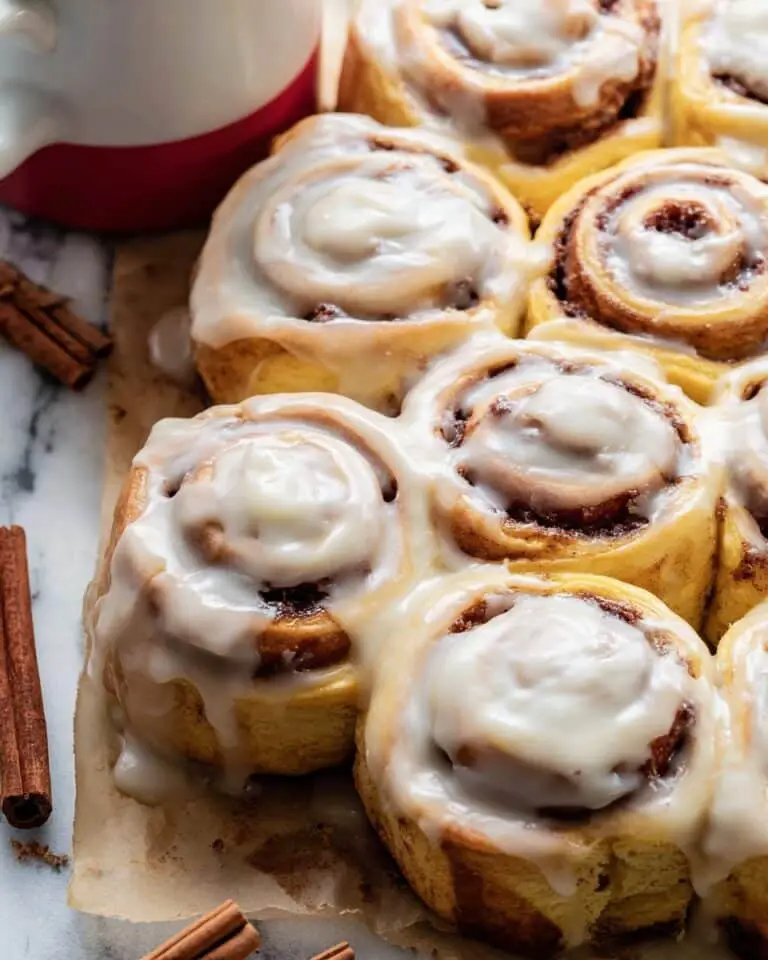 Apple Cinnamon Rolls with Brown Butter Maple Icing Recipe