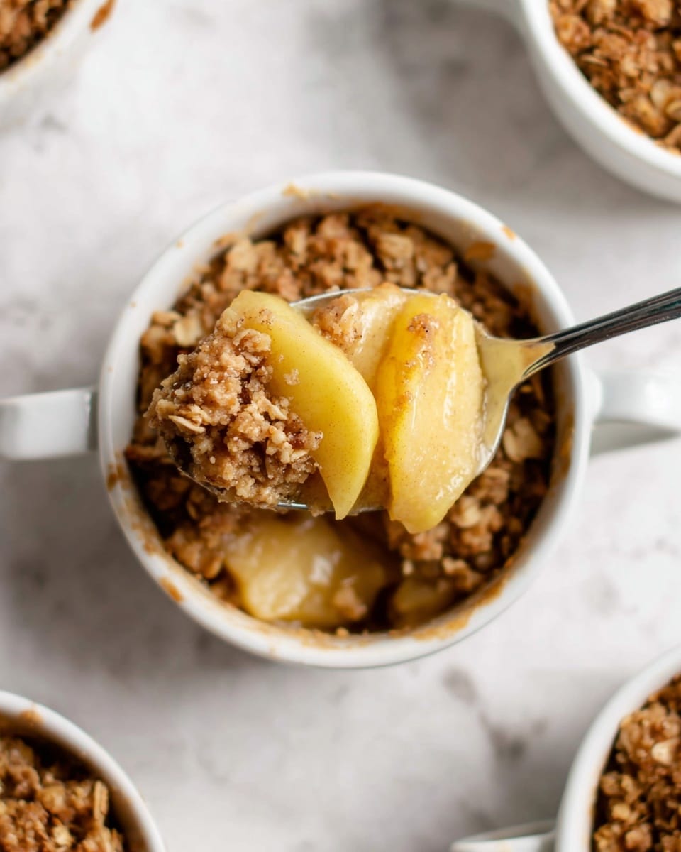 Easy Microwave Apple Crisp in a Mug Recipe - Recipe Image