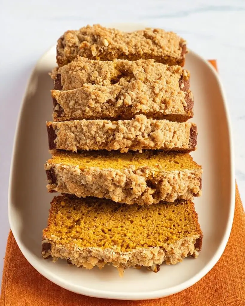 Pumpkin Bread with Streusel Topping Recipe