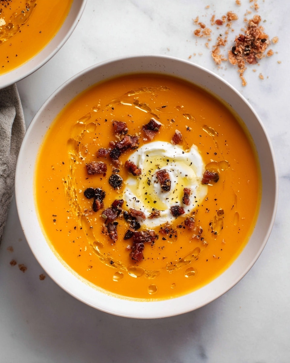 Squash Soup with Curried Brown Butter Recipe - Recipe Image
