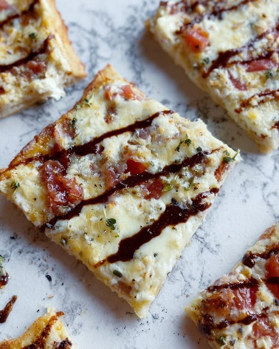 Caramelized Pear, Prosciutto + Blue Cheese Pizza Recipe - Recipe Image