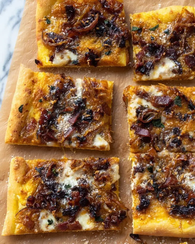 Savory Bacon, Sage & Pumpkin Puff Pastry Pizza Recipe