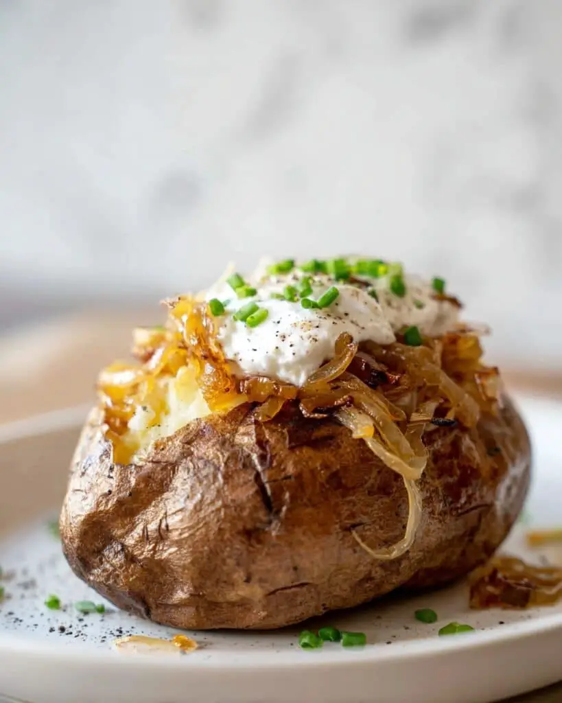 French Onion Stuffed Sweet Potatoes Recipe