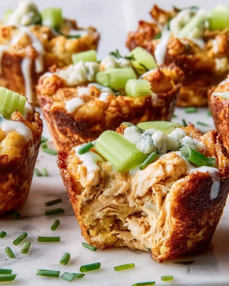 Buffalo Chicken and Blue Cheese Puff Pastry Bites Recipe