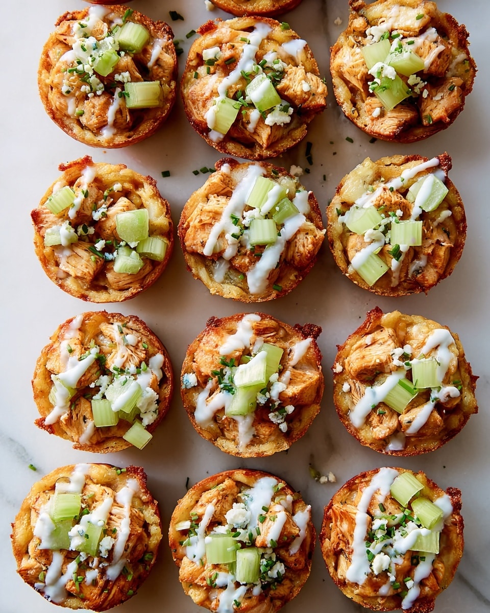 Buffalo Chicken and Blue Cheese Puff Pastry Bites Recipe - Recipe Image