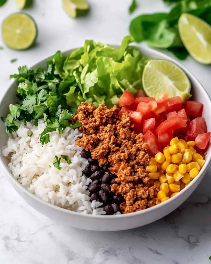Ground Chicken Burrito Bowls Recipe