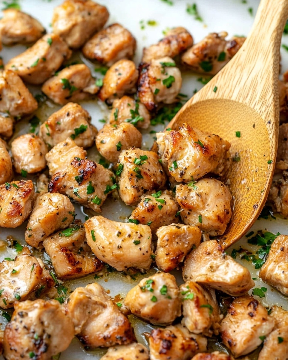 Garlic Butter Chicken Bites Recipe - Recipe Image