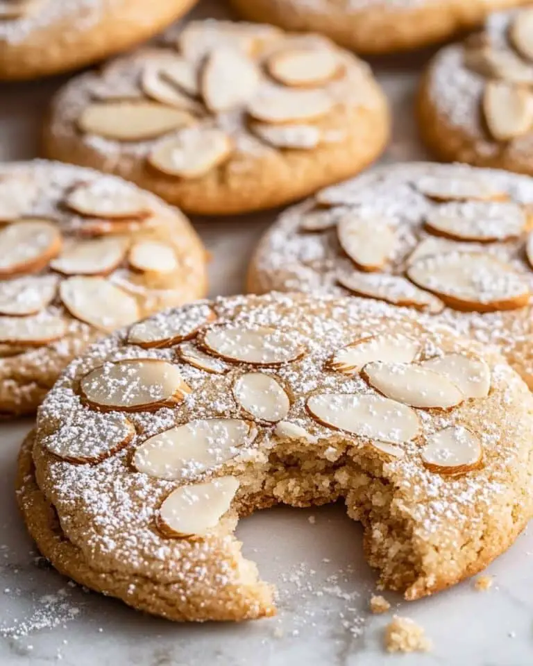 Almond Cookies with Frangipane and Sliced Almond Topping Recipe