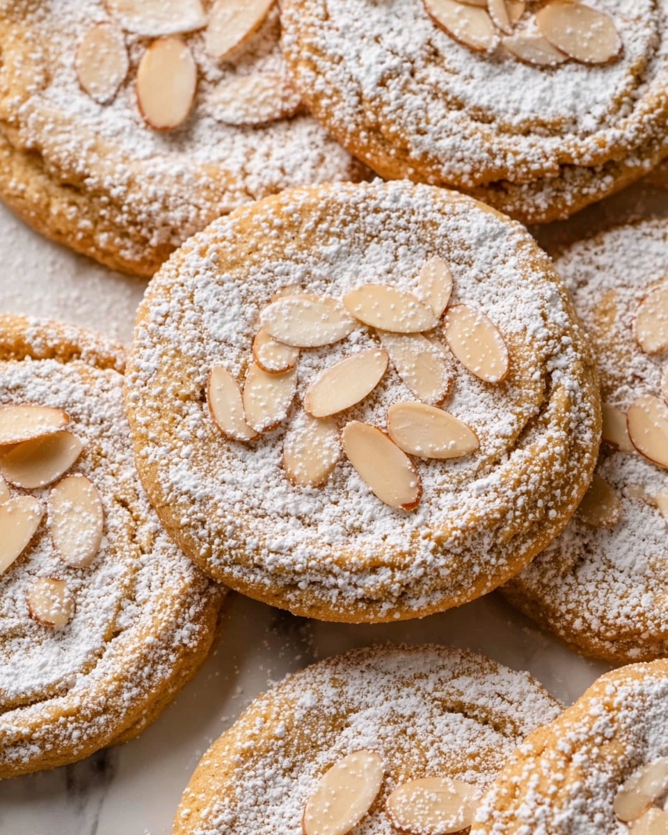 Almond Cookies with Frangipane and Sliced Almond Topping Recipe - Recipe Image