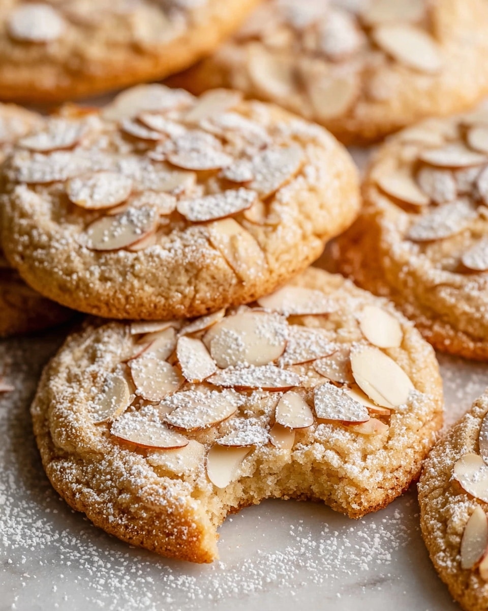 Almond Cookies with Frangipane and Sliced Almond Topping Recipe - Recipe Image