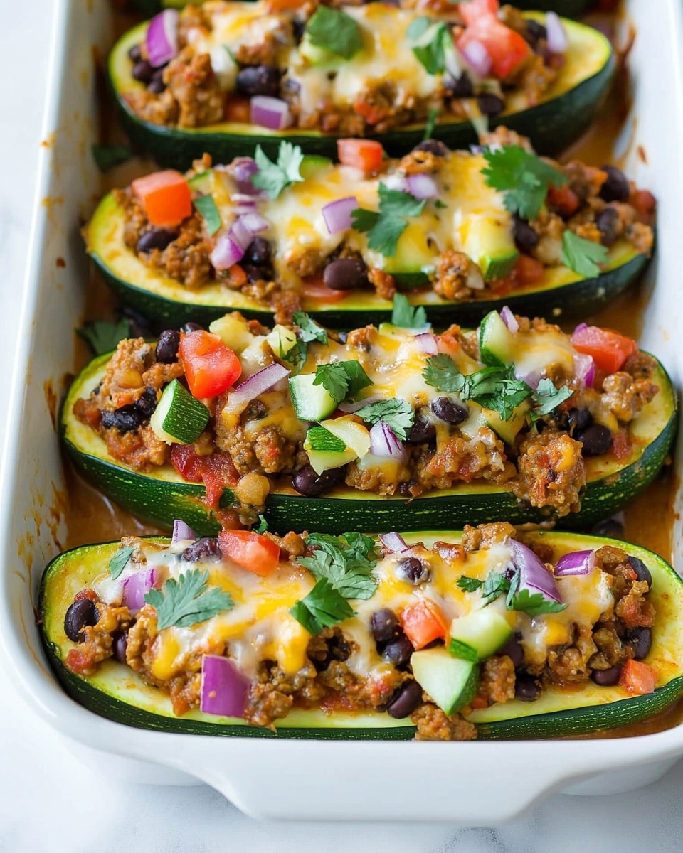 Taco Zucchini Boats Recipe - Recipe Image