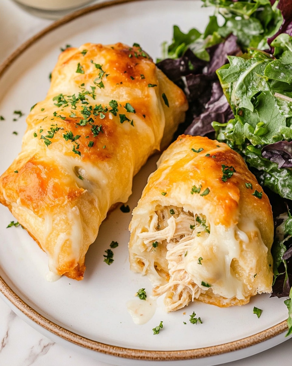 Cheesy Chicken Crescent Roll Bake Recipe - Recipe Image
