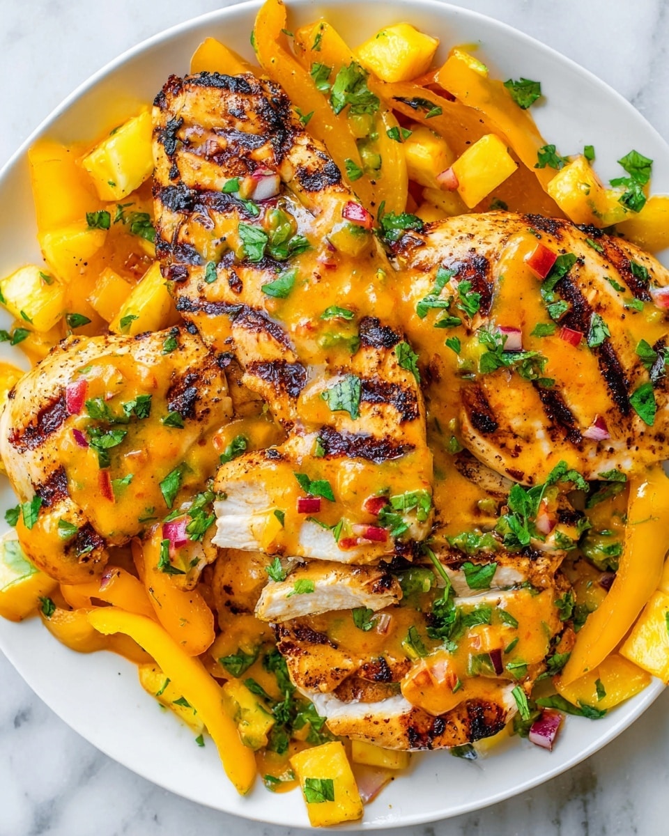 Grilled Mango Pineapple Chicken Recipe - Recipe Image