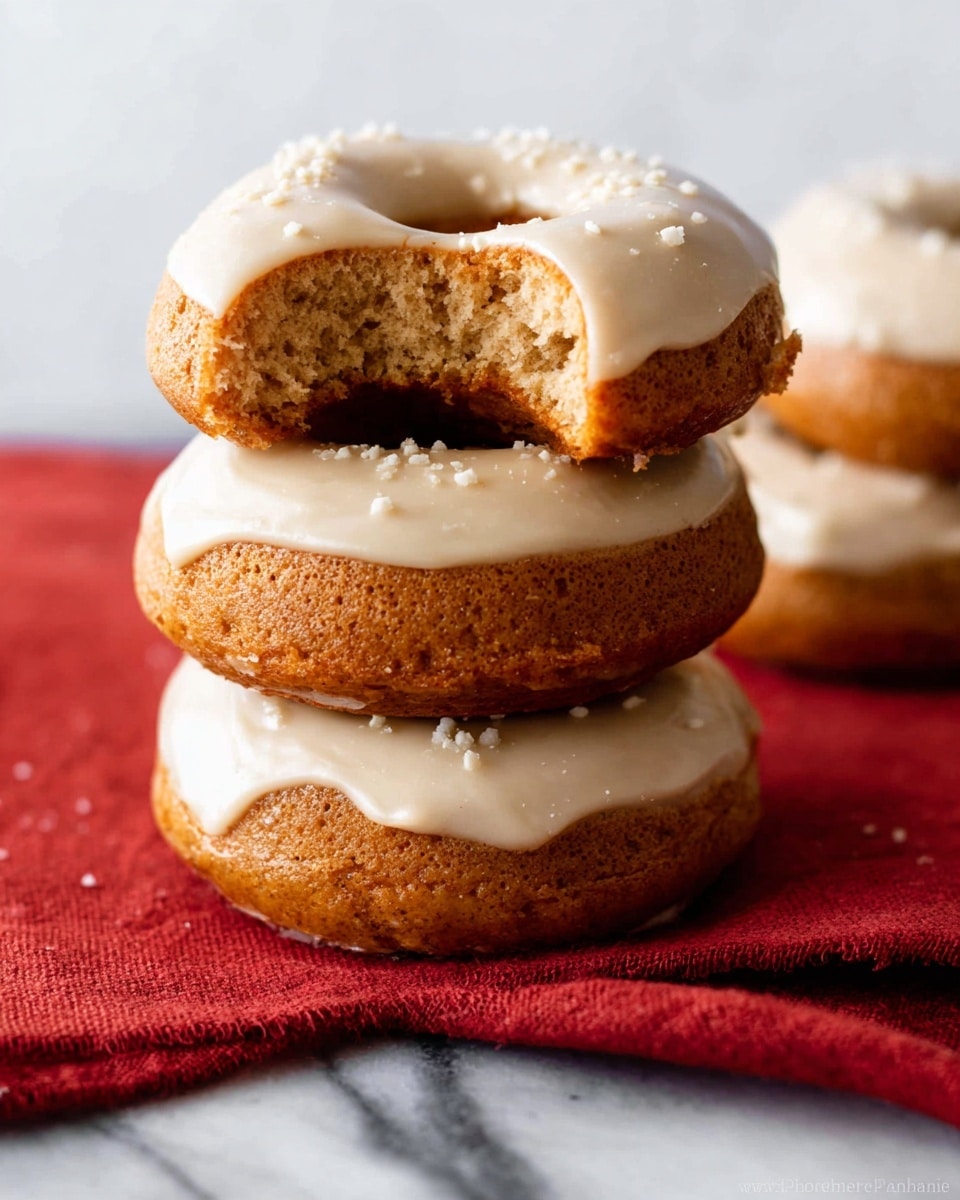 Baked Pumpkin Donuts with Brown Sugar Icing Recipe - Recipe Image