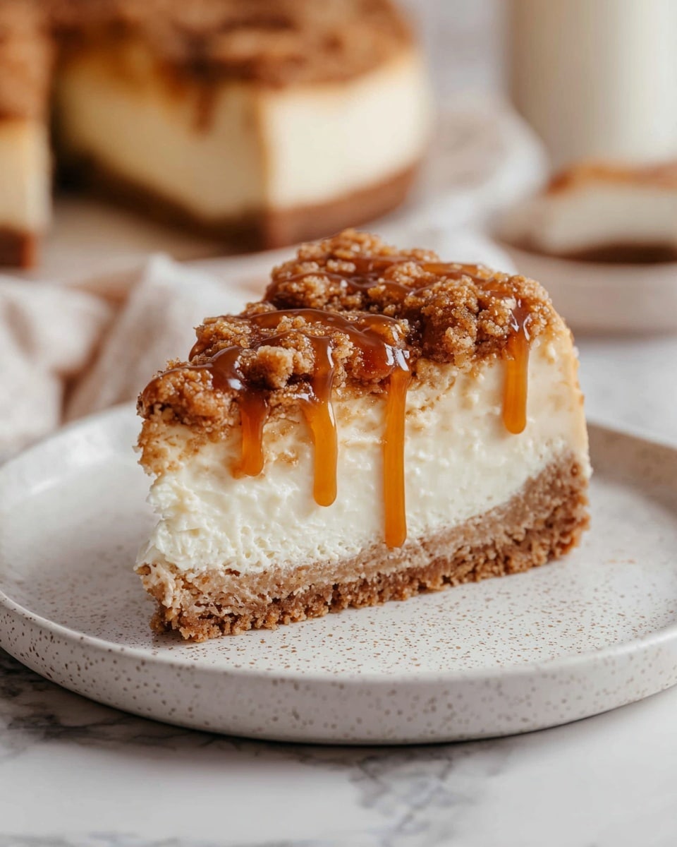 Apple Crisp Cheesecake Recipe - Recipe Image