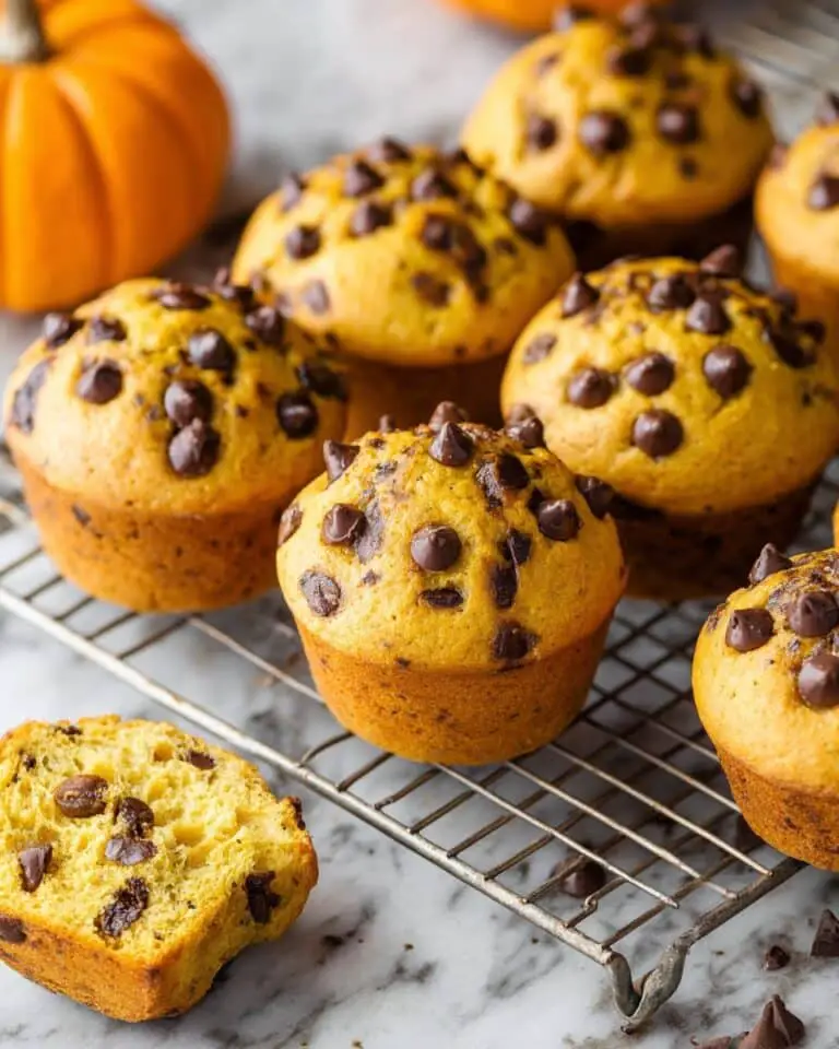 Pumpkin and Chocolate Chip Cottage Cheese Muffins Recipe