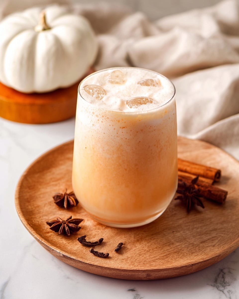 Iced Pumpkin Cream Chai Tea Latte Recipe - Recipe Image