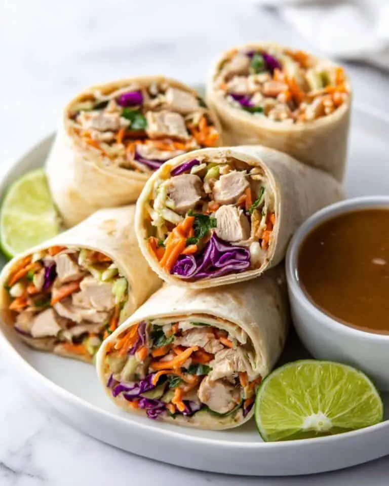 Peanut Chicken Wraps Recipe