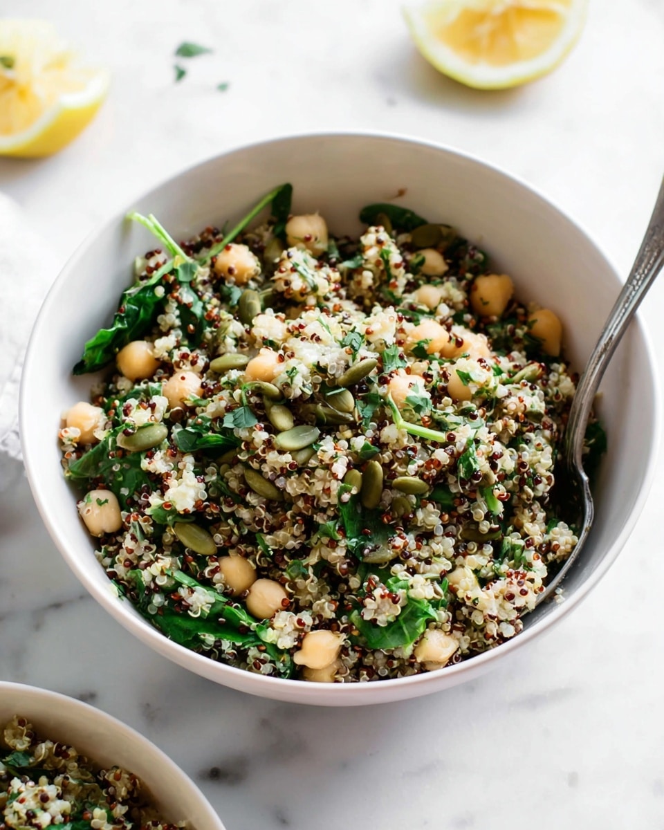 Herbed Quinoa & Chickpea Salad with Lemon Recipe - Recipe Image