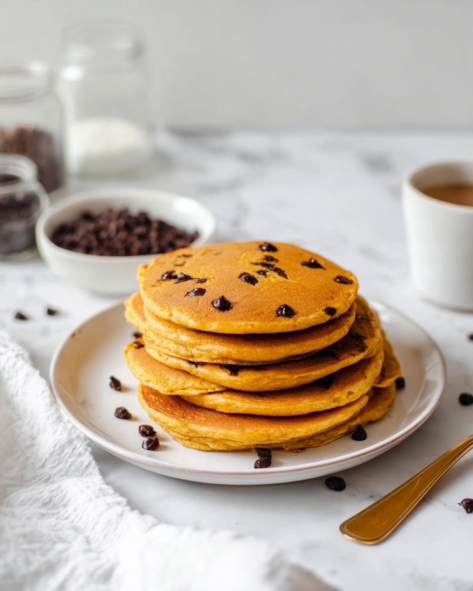 Pumpkin Chocolate Chip Pancakes Recipe - Recipe Image